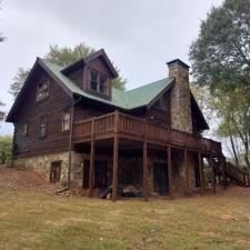 Log Home Surface Stripping And Staining In Jasper GA 8